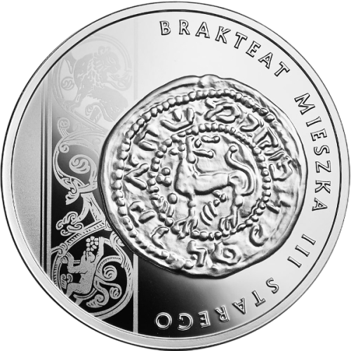 Silver Proof Coin – Polish Coinage History Series: Bracteate of Mieszko III the Elder - 24h Shipping!
