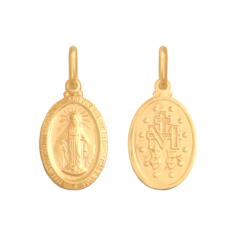 Gold Miraculous Medal Pendant - 24h Shipping!