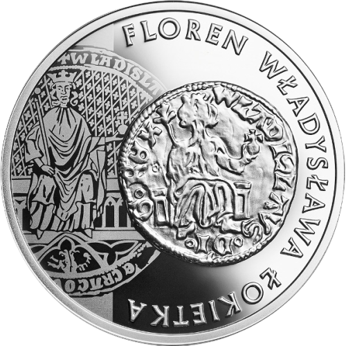 Silver Proof Coin – History of Polish Coinage Series: Florin of Władysław the Lokietek - 24h Shipping!