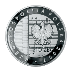 Poland 10 Złotych 2007 Silver Proof Coin – 125th Anniversary of the Birth of Karol Szymanowski - 24h Shipping! 2