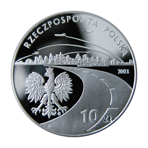 Poland 10 Zlotych 2003 Silver Proof Coin – 150th Anniversary of the Birth of the Oil and Gas Industry - 24h Shipping!