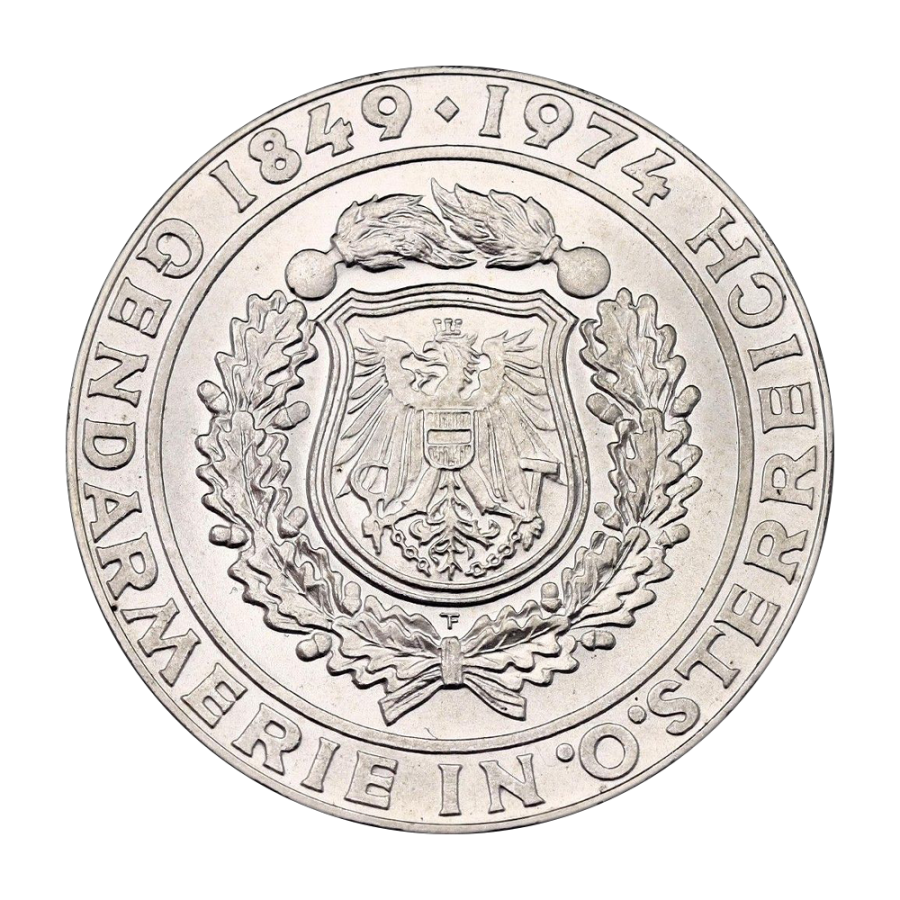 Silver Coin 125th anniversary of the Austrian police force - 24h Shipping!