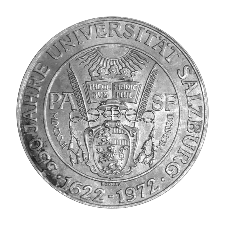 350th Anniversary - Salzburg University - Silver Coin - 24h Shipping!