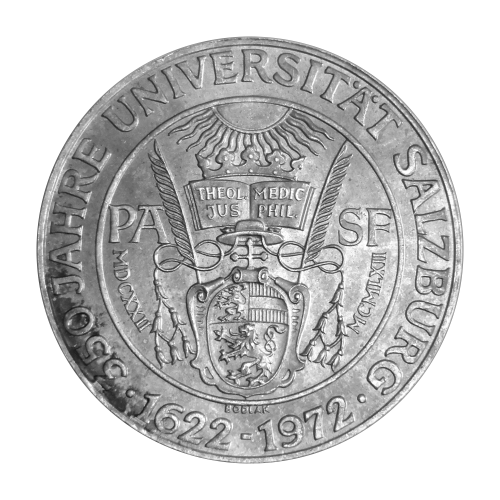 350th Anniversary - Salzburg University - Silver Coin - 24h Shipping!