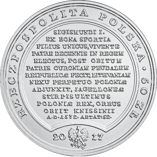 srebrna-moneta-skarby-stanislawa-augusta-zygmunt-august-awers