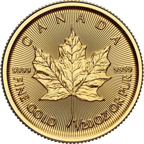 1/20 oz Canadian Maple Leaf Gold Coin - 24h Shipping!