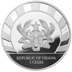 Republic of Ghana Giants of the Ice Age: Cave Bear 1oz Silver Coin - 24h Shipping! 2