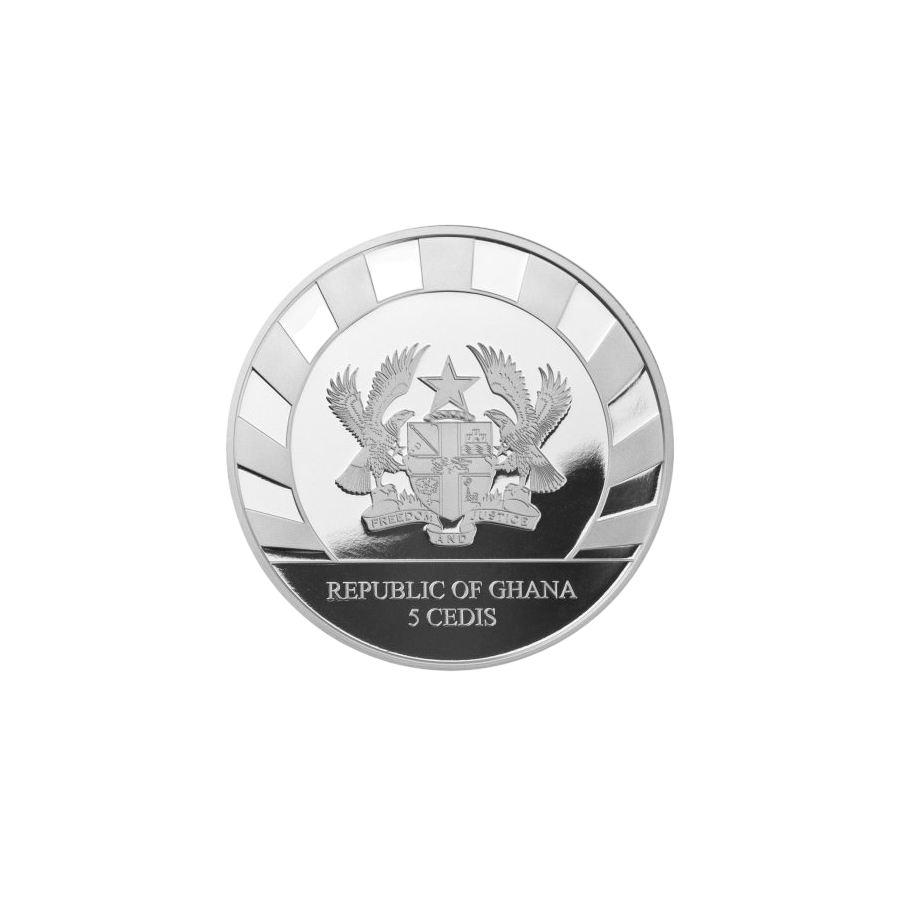 Republic of Ghana Giants of the Ice Age: Cave Bear 1oz Silver Coin - 24h Shipping!