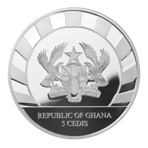 Republic of Ghana Giants of the Ice Age: Cave Bear 1oz Silver Coin - 24h Shipping!