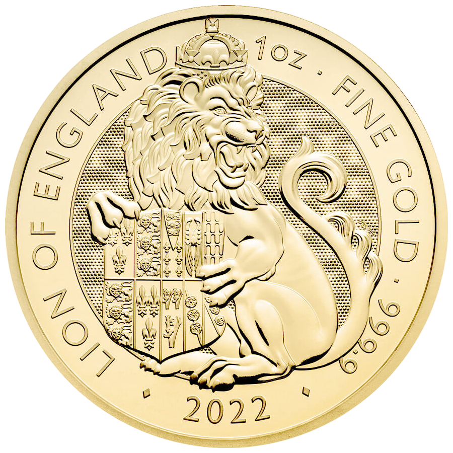 1 oz Gold The Royal Tudor Beasts The Lion of England - 24h Shipping!