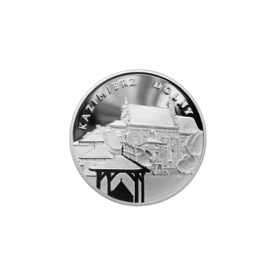 srebrna-moneta-zabytki-kultury-materialnej-w-polsce-kazimierz-dolny-rewers