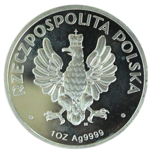 Queen Jadwiga – Head of a Woman — 1 oz Silver Coin - 24h Shipping!