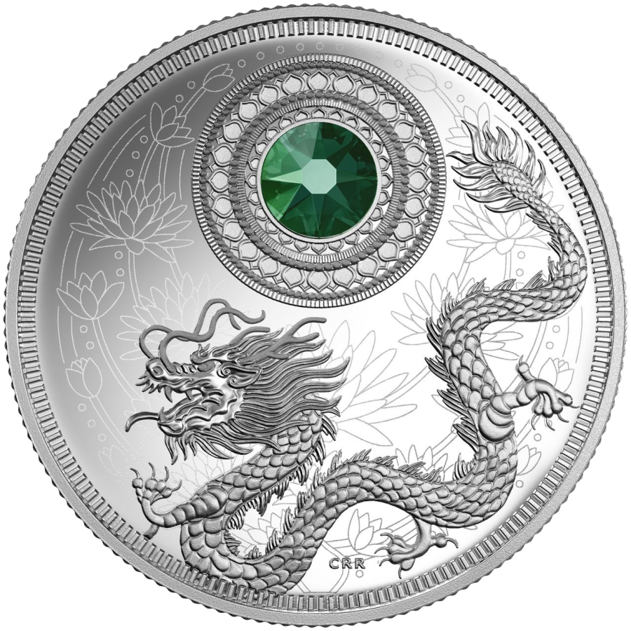 Silver Coin Birthstones (May) - 24h Shipping!