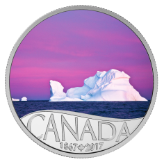 Silver Coin Canada's 150th: Iceberg at Dawn - 24h Shipping!