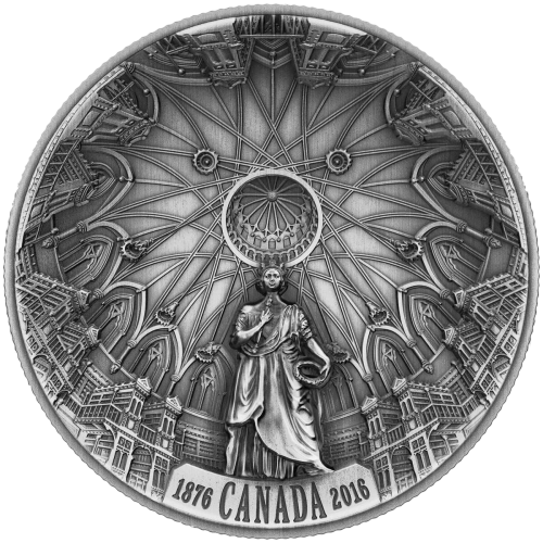 The Library of Parliament 140. Anniversary - Pure Silver Coin - 24h Shipping!