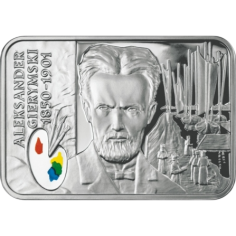 Silver Coin Polish Malars XIX / 20th Century: Aleksander Gierymski (1850-1901) - SHIPPING 24 H!