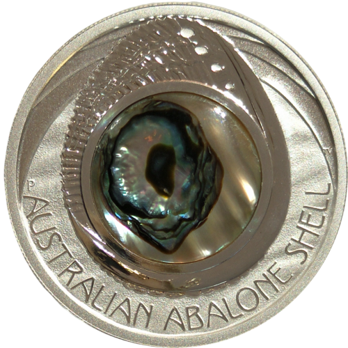 Shell Coin: Australian Abalone - Pure Silver Coin - 24h Shipping!