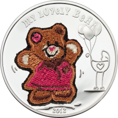 Silver Coin My Lovely Teddy Bear - 24h Shipping!