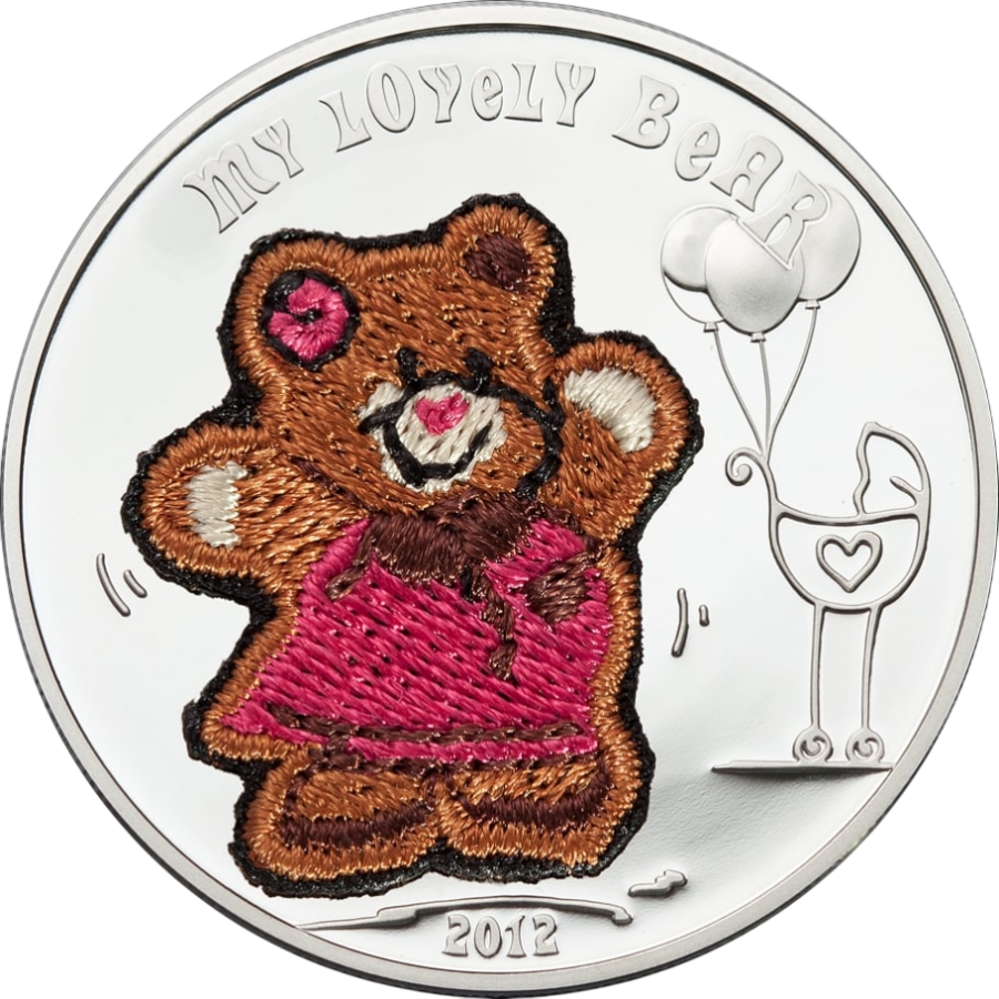 Silver Coin My Lovely Teddy Bear - 24h Shipping!