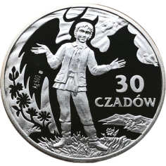 srebrna-moneta-30-czadow-ustrzyki-dolne-awers