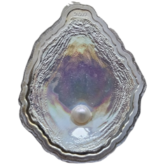 Silver Coin – Sea Treasures: Oyster - 24h Shipping!