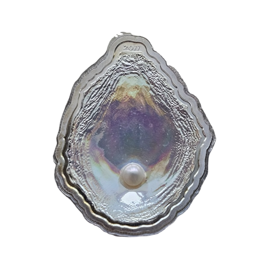Silver Coin – Sea Treasures: Oyster - 24h Shipping!
