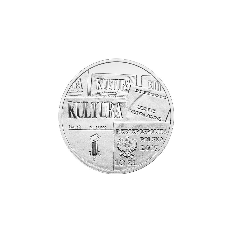 srebrna-moneta-70-lecie-kultury-paryskiej-awers