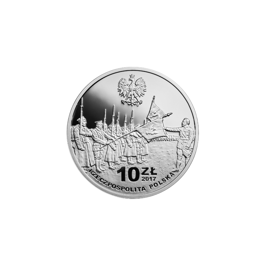 Silver coin 100th anniversary of the Polish National Committee - 24h Shipping!