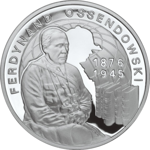 Poland Ferdynand Ossendowski Polish explorer silver proof coin - 24h Shipping!