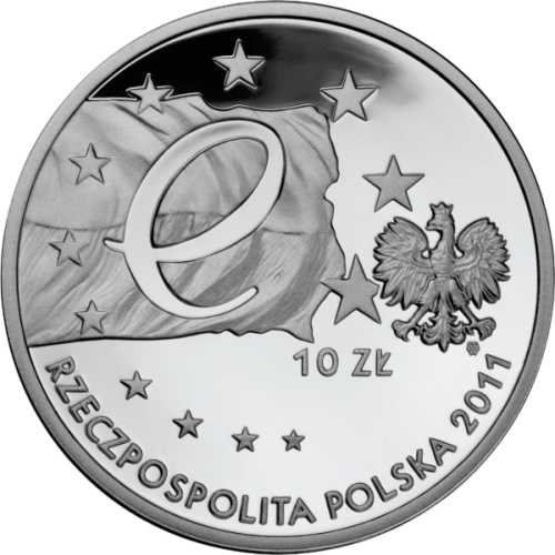 srebrna-moneta-przewodnictwo-polski-w-radzie-unii-europejskiej-awers