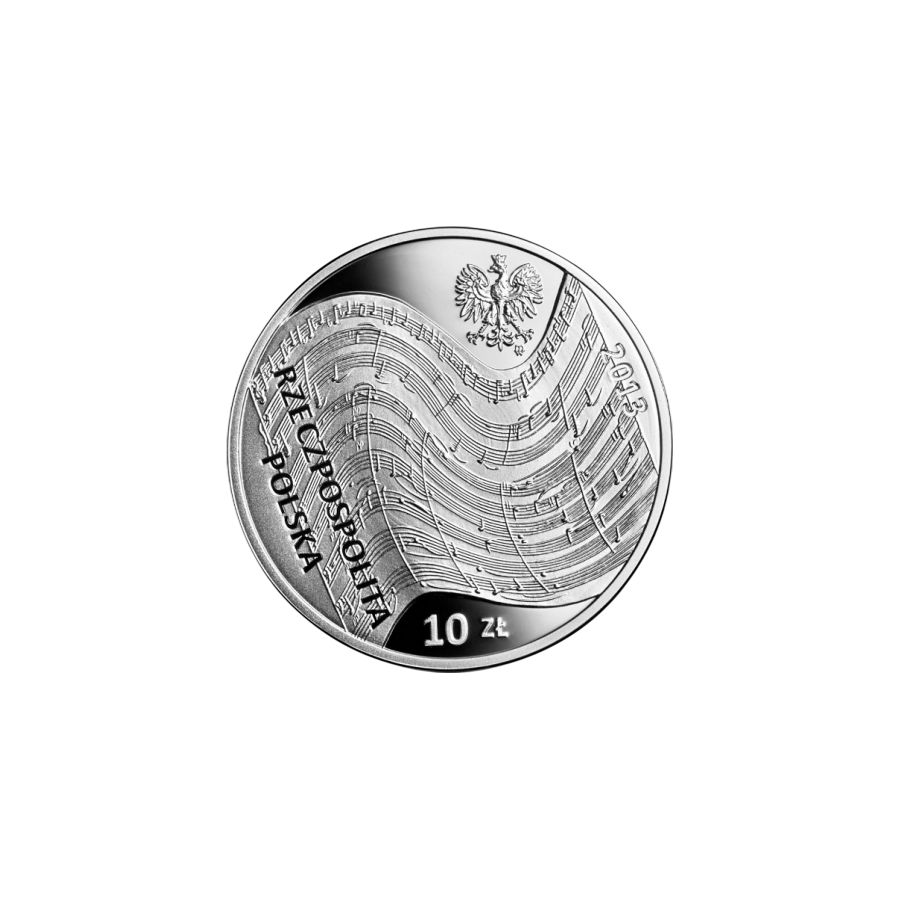 Silver Coin of Witold Lutoslawski - 24h Shipping!