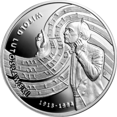 Silver Coin of Witold Lutoslawski - 24h Shipping!