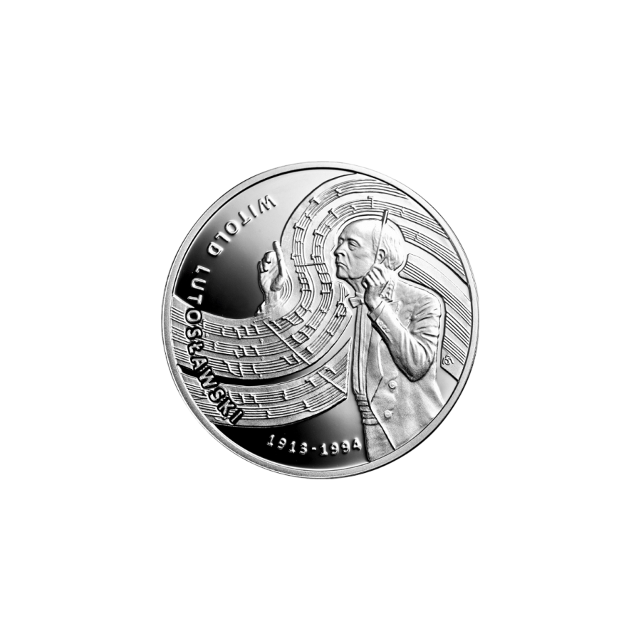 Silver Coin of Witold Lutoslawski - 24h Shipping!