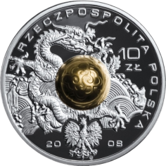 2008 Poland 10 Zlotys (Polish Team Beijing 2008) Proof Silver Coin- 24h Shipping! 2