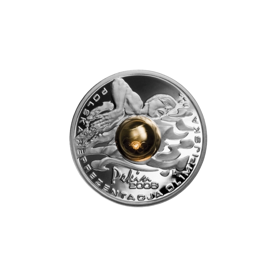 2008 Poland 10 Zlotys (Polish Team Beijing 2008) Proof Silver Coin- 24h Shipping!