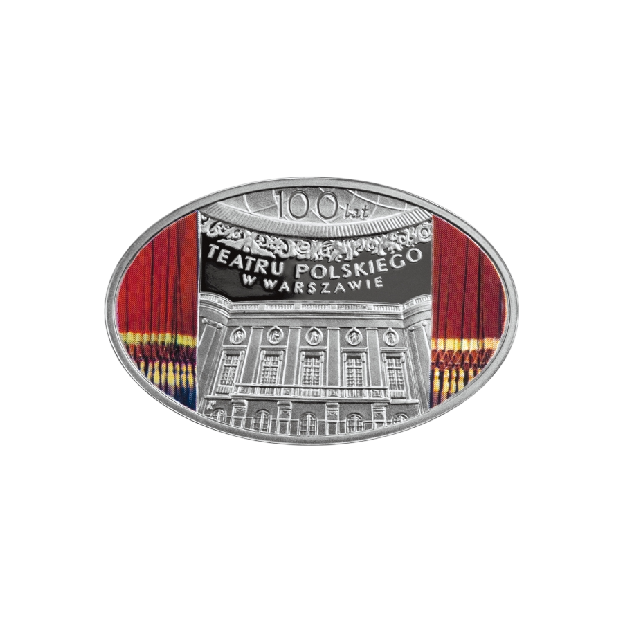 Silver coin 100 Years Of The Polish Theater In Warsaw - 24h Shipping!