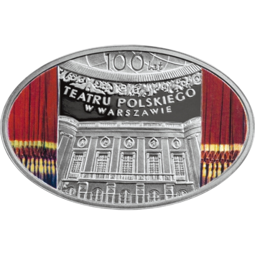 srebrna-moneta-100-lat-teatru-polskiego-w-warszawie-rewers