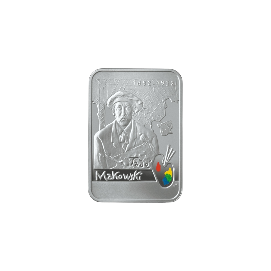 Silver Coin Polish Painters of the Turn of 19th & 20th Centuries: Tadeusz Makowski - 24h Shipping!