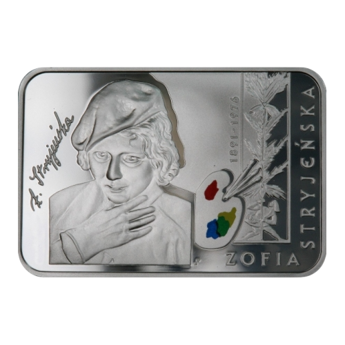 srebrna-moneta-polscy-malarze-xix-xx-wieku-zofia-stryjenska-1891-1976-rewers