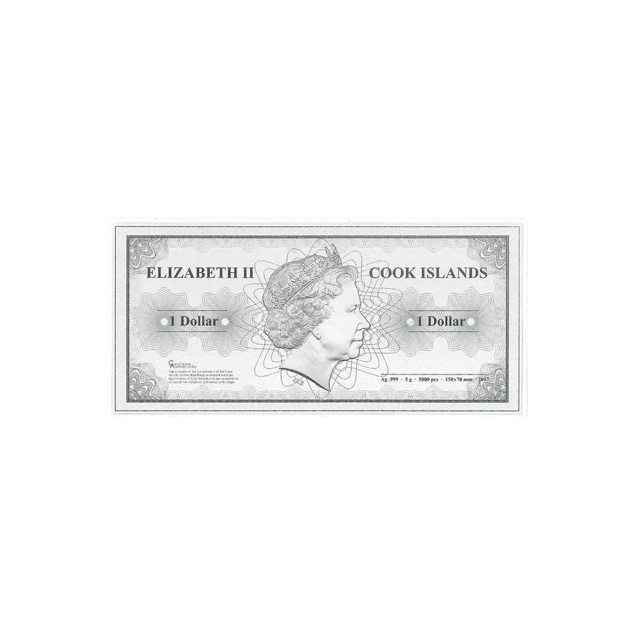 2017 Cook Islands 1 Dollar 5-gram Silver Sydney Skyline Dollar - 24h Shipping!