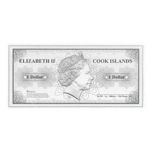 2017 Cook Islands 1 Dollar 5-gram Silver Sydney Skyline Dollar - 24h Shipping!