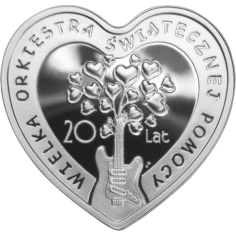 20 Years of the Great Orchestra of Christmas Charity" silver collector coin - 24h Shipping!
