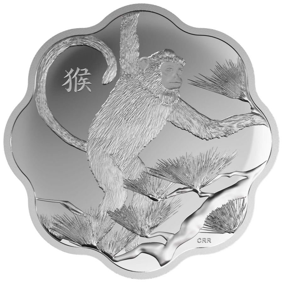2016 Lunar Lotus Year of the Monkey - Pure Silver Coin - 24h Shipping!