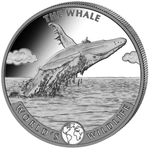 2020 1 oz Congo Whale Silver Coin  - 24h Shipping!