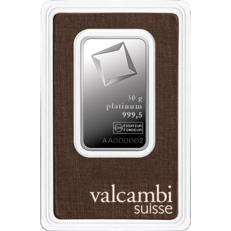 50 gram Platinum Bar VAT 23% - 24h Shipping!