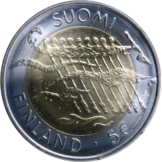 Finland 5 euro Commemorative Coin – 90th Anniversary of Finland’s Declaration of Independence - 24h Shipping! 2