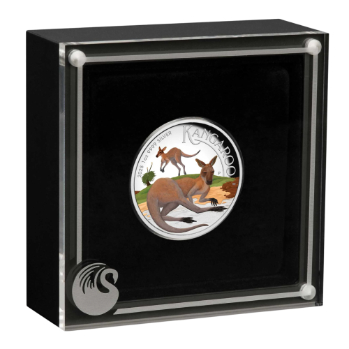 2025 1 oz Proof Colorized Australian Silver Kangaroo Coin (High Relief) - 24h Shipping!