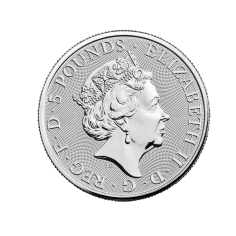 2 oz British Silver Tudor Beasts Yale of Beaufort Coin - 24h Shipping! 2