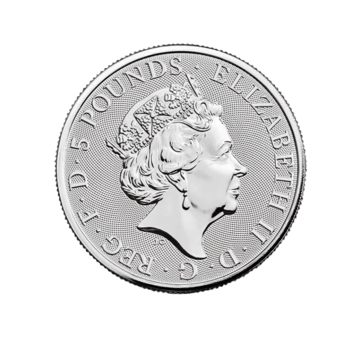 2 oz British Silver Tudor Beasts Yale of Beaufort Coin - 24h Shipping!