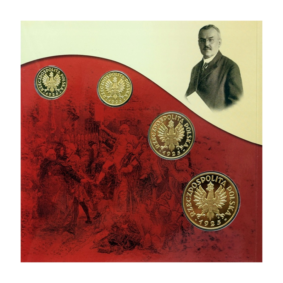 Set of Gold-Plated Tombac Replicas of Interwar Polish Coins - 24h Shipping!